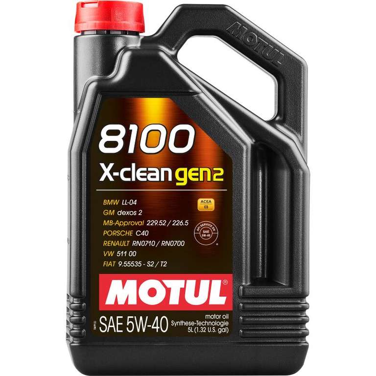 Motul 110531 8100 X-clean GEN2 5W-40 - 5 Liter