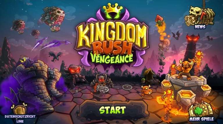 (Google Play Store) Kingdom Rush Vengeance TD Game (Android, Ironhide Games, Tower-Defence)