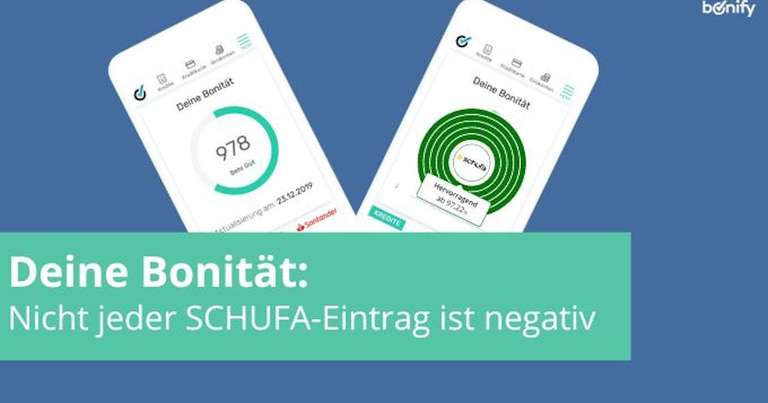 [bonify] Negative SCHUFA-Einträge kostenlos bei bonify sehen