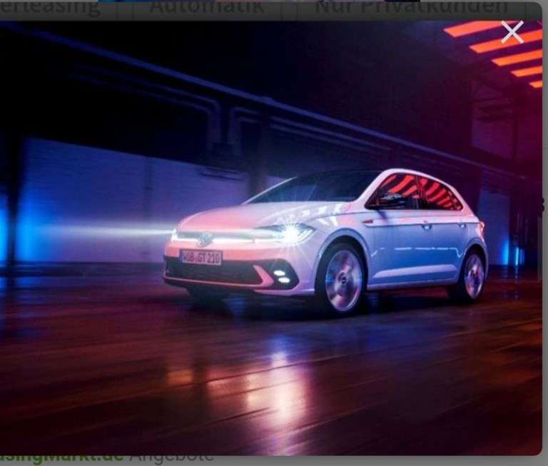 [Privatleasing] Volkswagen VW Polo GTI 2,0 l TSI OPF 152 kW (207 PS) / 48 Monate / 205€ / LF 0,66