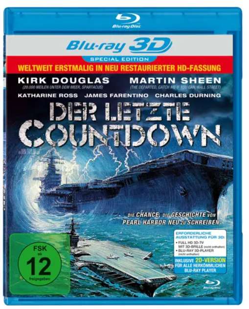 [Müller] Der letzte Countdown (1980) - Bluray 3D & 2D - IMDB 6,6 - Kirk Douglas, Martin Sheen - Abholpreis