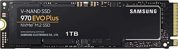 Samsung 970 EVO Plus M.2 NVMe SSD (MZ-V7S1T0BW), 1 TB, PCIe 3.0, 3.500 MB/s Lesen, 3.200 MB/s, Intern, für 84€ inkl. Versand (Amazon)