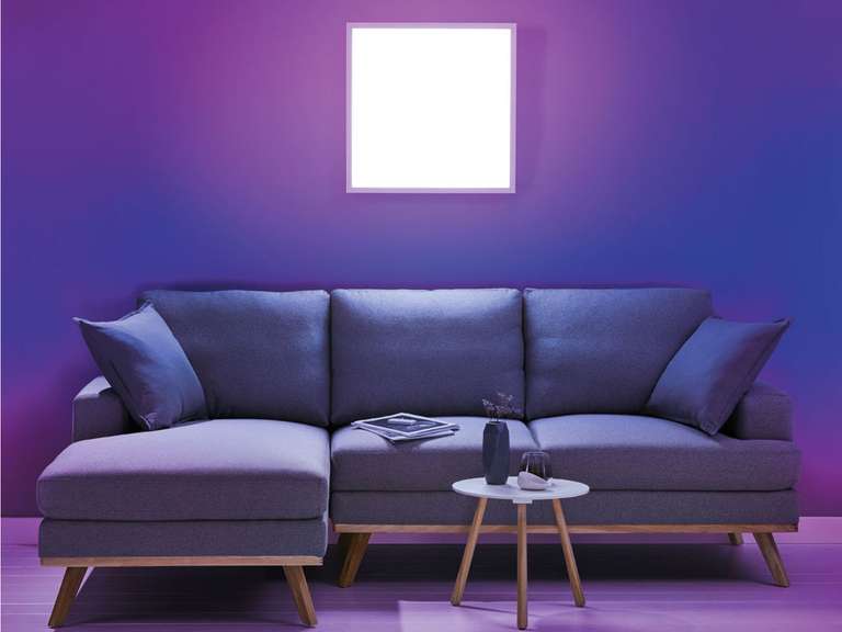 Livarno home LED-Deckenleuchte "ZigBee Smart Home" (38W, RGB, 2000-6500K, 3800lm, 59.5x59.5cm, inkl. Fernbedienung)