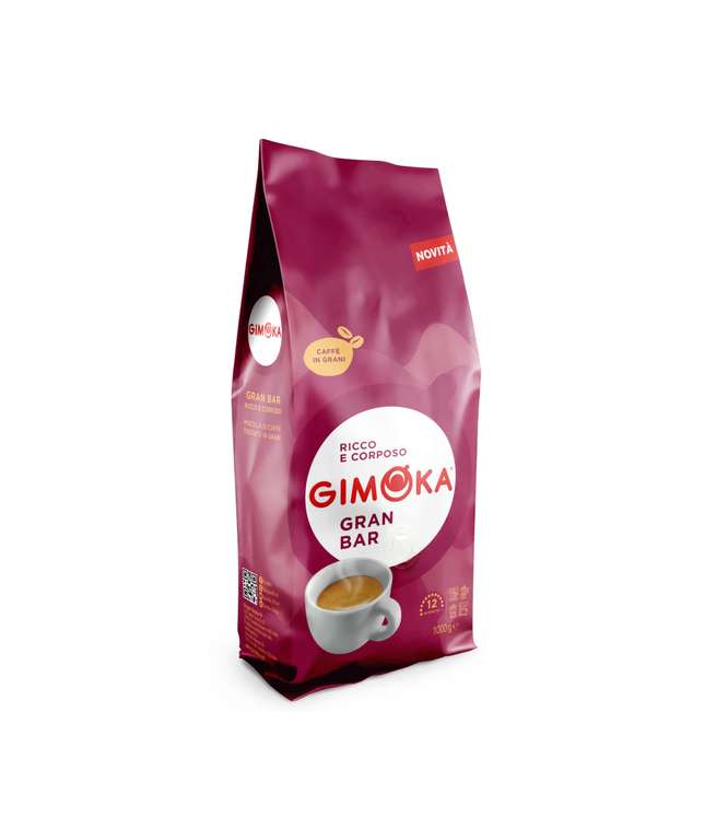 Gimoka Gran Bar Espresso Kaffee Bohnen 6 kg (6 x1kg a 3,30€)