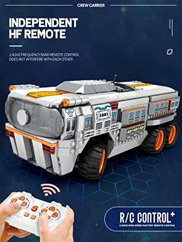 [Klemmbausteine] Reobrix 99004 Star Series Ferngesteuert Crew Carrier MOC Modellbausatz 1298 Teile [prime]