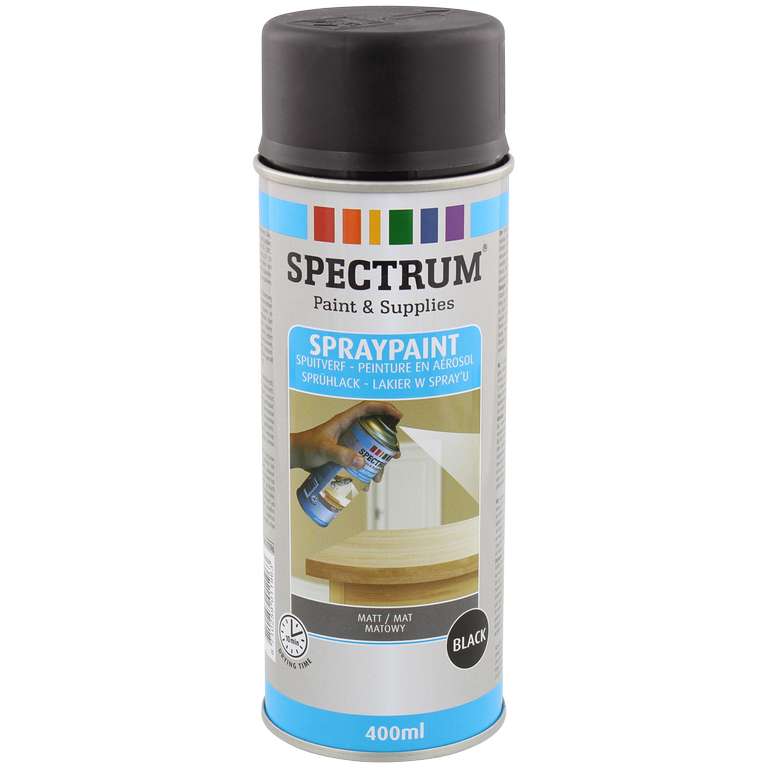 [Action] Spectrum Sprühfarbe - 13 Farben und 2 Hochtemperatur-Lacke - Matt bzw. Glänzend - 400ml