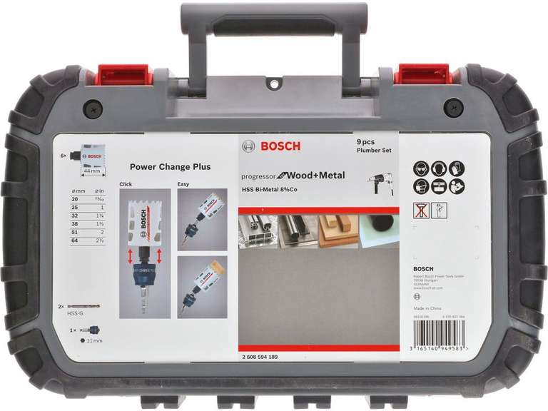 Bosch Bi-Metall-HSS Lochsägenset für Holz und Metall | 9-teilig