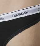 5er Pack Calvin Klein Underwear Modern Logo Thong | String Tangas für Damen in schwarz bei Lounge by Zalando | Gr. XS - 2XL