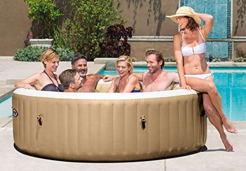 Intex Whirlpool Pure SPA Bubble Massage - Ø 216 cm x 71 cm, 6 Personen, Fassungsvermögen 1.098 l, beige für 338,11€ inkl. Versand (Amazon)