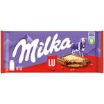 Milka & LU Kekse 18 x 87g, Zartschmelzende Alpenmilch Schokoladentafel mit LU Keksen (0,69€/Stück) (Prime Spar-Abo)