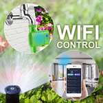 Sainlogic Bewässerungscomputer WLAN, Bewässerungssystem mit Zusätzlichem 2.4 GHz WiFi Smart Hub, App, Automatische Bewässerung, IP66