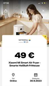 Vattenfall myHighlights App: Xiaomi Air Fryer 49€ / 5€ Blume2000 / Moia Freifahrt / 35min emmy / 5€ Jelbi / UCI 2:1 / 5€ MILES / 10% FlixBus