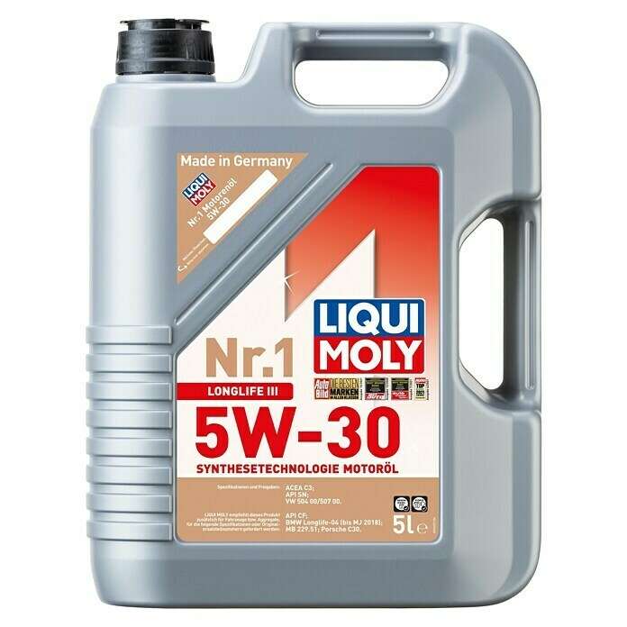 Liqui Moly Motoröl 5 Liiter, Nr.1 Longlife III 5W-30 35,19 Euro, oder Nr. 1 Leichtlauf 10W-40 für 17,59 Euro [Bauhaus TPG]
