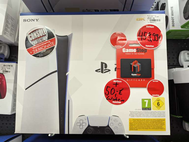PS5 Slim GameStop 459,99 + 50€ Gutschein