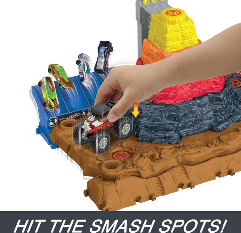 [Prime] Hot Wheels Monster Trucks Arena Smashers Bone Shaker Ultimativer Schrottplatz