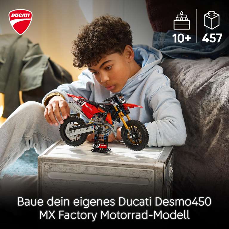 LEGO Technic 42238 Ducati Desmo450 MX Factory Motorrad – zu Prime‑Preis ...