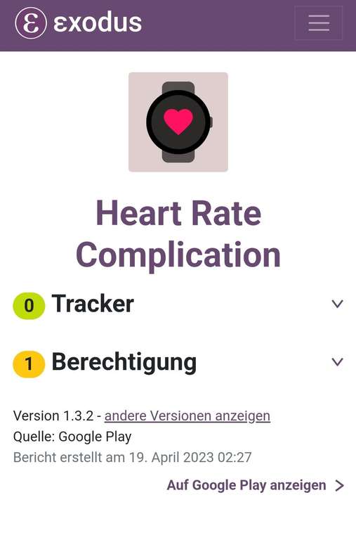 (Google Play Store) 1 Watchface + 1 Komplikation App von "AmoledWatchFaces" (WearOS Watchface, digital, Komplikation)