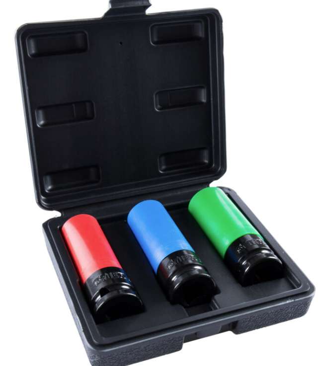 US Pro Schlag-Stecknüsse Satz – Flach, 13-tlg., 7-19 Mm, 3/8“ Antrieb, Mit Aufbewahrungsschale