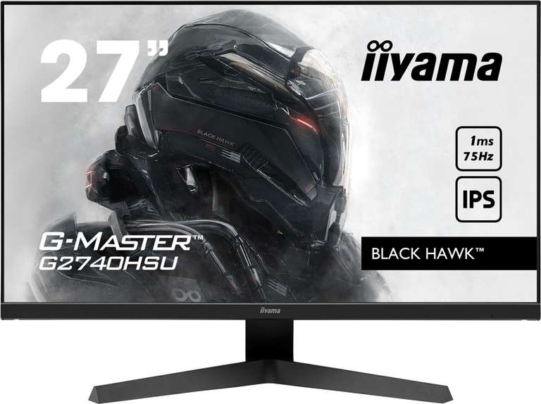 [expert] iiyama G-Master G2740HSU-B1 27" Gaming-Monitor (1920 x 1080, 16:9, 75 Hz, IPS, 1 ms, HDMI, DP, FreeSync, Lautsprecher)