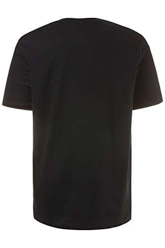 JP 1880 Herren T-Shirt im Doppelpack, Henley-Shirt, Rundhalsausschnitt, Knopfleiste, XL schwarz PRIME