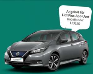 Lidl Auto Abo NissanLeaf Elektro 12 Monate 279€/mtl.