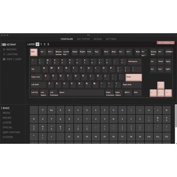 Keychron Q3 Knob, Gaming-Tastatur