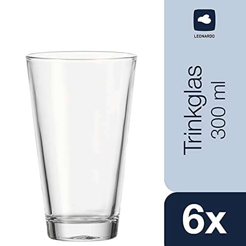 12er Set Leonardo Ciao Trink-Glas, je 6 x 215 ml und 300 ml für 12€ (Prime)