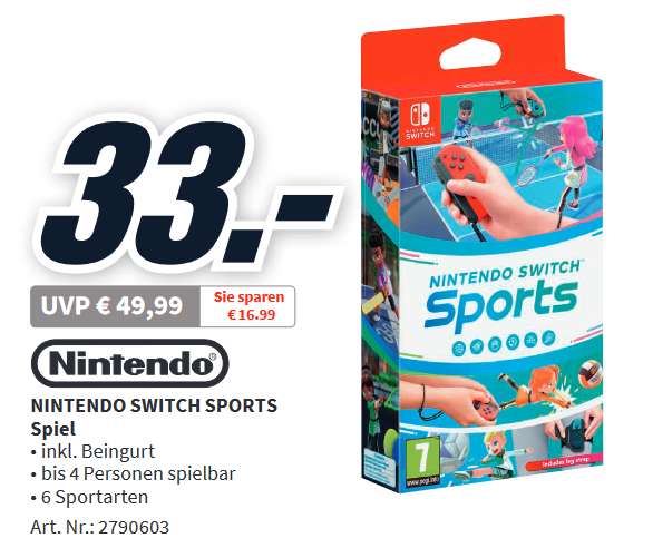 [MM München-Solln] Switch Sports 33€ | Xbox Series X 1TB 476€ | Switch Joy-Con 2er 58€ | Playstation 5 Disc + 2. DualSense Controller 616€