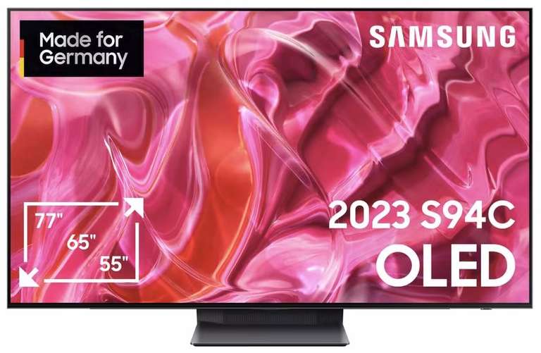 Samsung 65 Zoll S94C (GQ65S94CATXZG) QD-OLED TV 2023 - 300€ Sofort-Rabatt [Online und lokal bei Expert in Goslar]