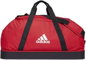 Adidas Tiro Bottom Compartment Duffelbag Large in Rot (Sporttasche mit Bodenfach, 51,5l Volumen, Bodenfüße)