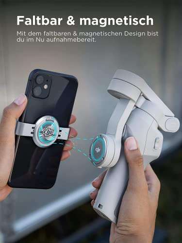 DJI OM 4 SE - Smartphone-Gimbal mit 3-Achsen Stabilisierung, Stativ, Magnetdesign