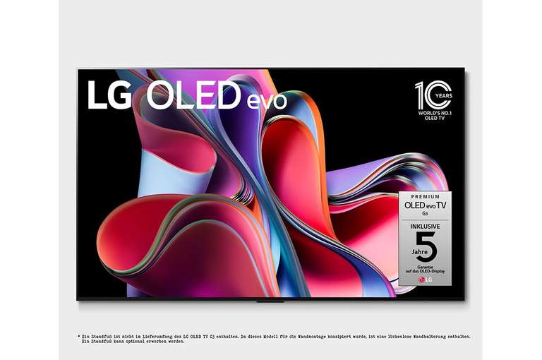 77" LG 4K OLED evo TV G3 eff. 2828,85€