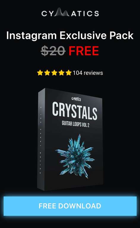Cymatics Sound-Pack "Crystals" Guitar Loops Vol. 2