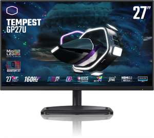 Cooler Master Tempest GP27U Gaming Monitor (27", 3840x2160, IPS + QDots, 160Hz, Mini-LED 576 Zonen, 1200nits, 2x HDMI 2.1, USB-C DP & PD)