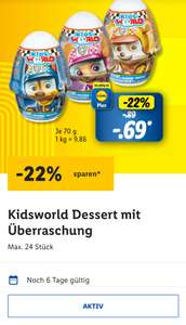 [Lidl Plus] Kidsworld Dessert Überraschung (Paw Patrol)