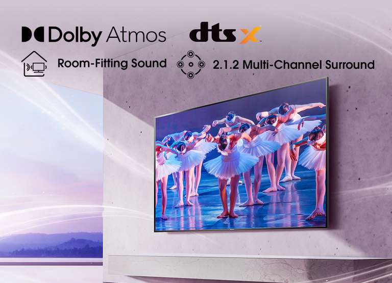 Hisense 4K ULED Smart TV 65U87HQ 164 cm/ 65 Zoll Dolby Vision IQ & Atmos/ 120Hz Panel/ HDR10+