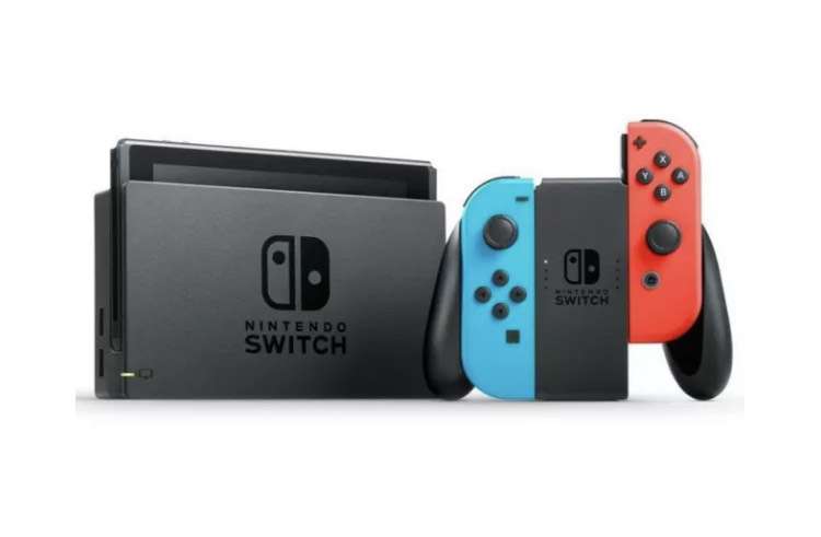 Nintendo Switch V2 in Rot/Blau