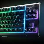 SteelSeries Apex 3 TKL Gaming Tastatur (Rubberdome, 6 Makrotasten, 8 Zonen RGB, IP32)