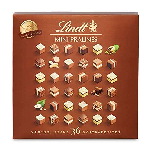 [PRIME/Sparabo] Lindt Schokolade - Nougat Mini Pralinés | 165 g | Pralinen-Schachtel mit 36 Pralinen