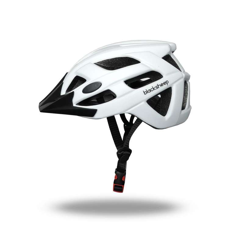 CROSS-PRO-Bike-Helm von BLACKSHEEP (M,L) Schwarz und Weiß