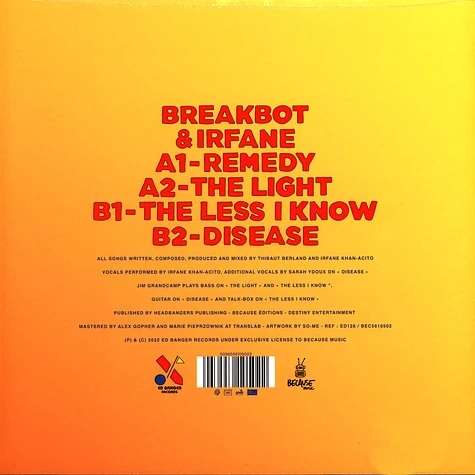 Breakbot & Irfane Remedy EP アナログ盤 Breakbot & Irfane Remedy EP