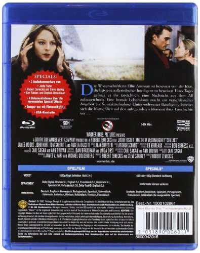 (PRIME) Contact [Blu-Ray] IMDb 7,5/10 * Matthew McConaughey * Jodie Foster * SciFi Msytery