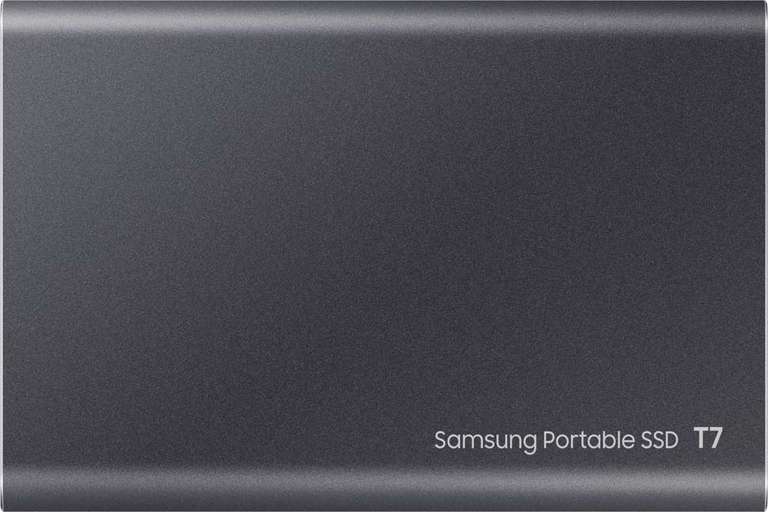 Samsung Portable SSD T7 2TB grau (USB-C 10Gbit/s, ~1000MB/s Lesen & Schreiben, intern PCIe TLC DRAM-less, 85x57x8mm, 58g, 3J Garantie)