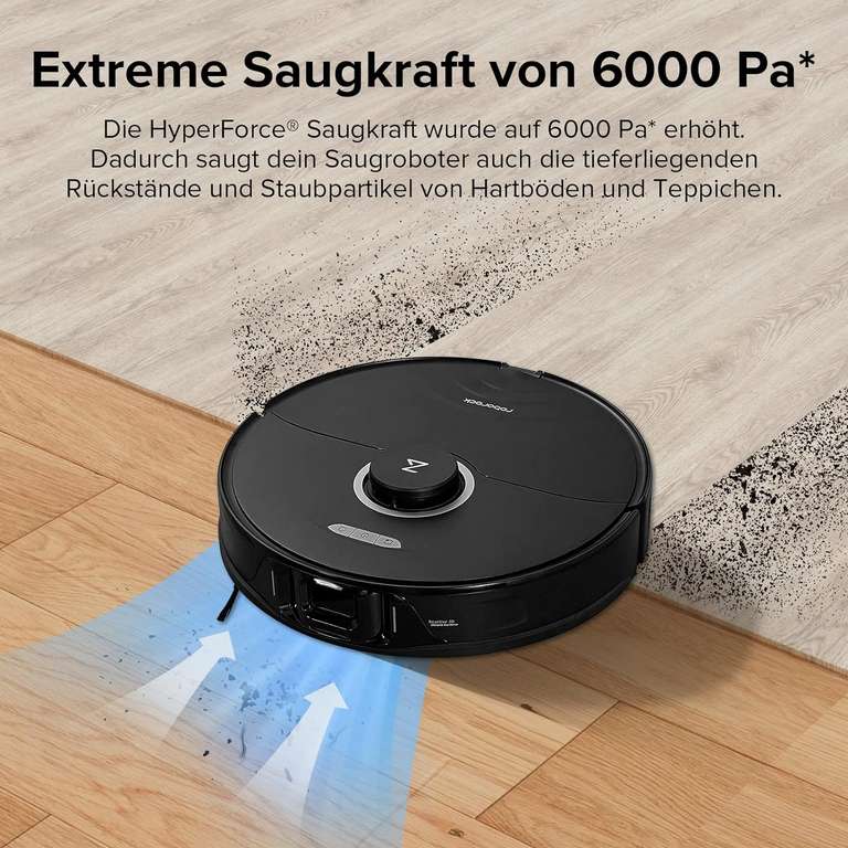 [DHgate] Roborock S8 Saugroboter, 6000Pa Saugleistung, 3D-Hindernisserkennung, App-Steuerung (schwarz und weiß erhältlich)