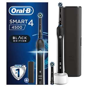 Oral-B Smart 4, 4500, Schwarze Ausgabe mit Bonus-Reisetasche