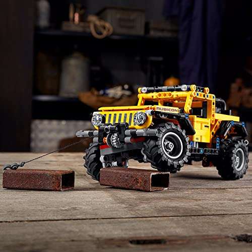 (PRIME) LEGO Technic Jeep Wrangler, 4x4-Spielzeugauto, Modellbausatz, Offroad-Geländewagen, Geschenkideen für Kinder, Kreatives Spielzeug
