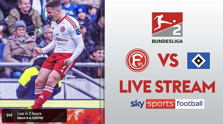1. & 2. Bundesliga: VfB Stuttgart - Union Berlin | Fortuna Düsseldorf - HSV | St. Pauli - Hertha BSC | kostenlose Livestreams (UK VPN)