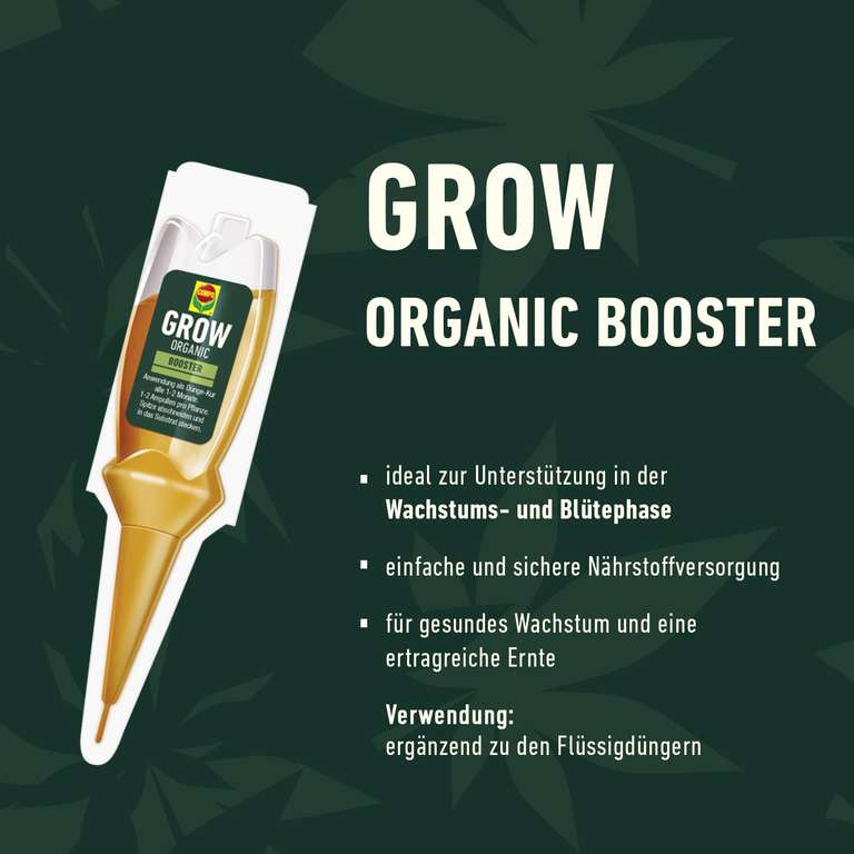 COMPO GROW ORGANIC Booster  Aufbaukur fr Spezialkulturen, 30 ml, at  Amazon | mydealz