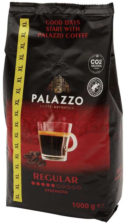 [Action] 1000g Kaffeebohnen Palazzo Dark Roast oder Regular (8,49€/kg)