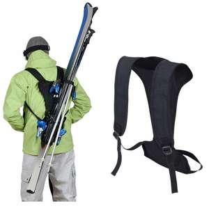 Wantalis - Skiback-Skiträgerlösung | Kompatibel mit allen Skiern | Einfach zu installieren | Verstellbare Riemen